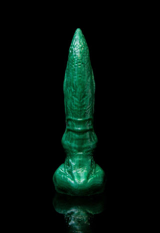 Here is the back view of our Audri the Sprout. We strive to be an all inclusive shop offering a wide variety of handmade sex toys and transgender affirming products.