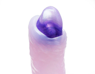 Min the Egg Layer Ovipositor with a gradient of shimmery pink and purple, featuring a pointed tip