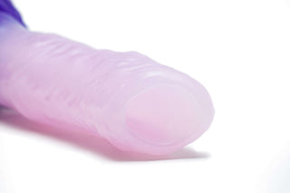 Min the Egg Layer Ovipositor in purple and pink hues placed on a white surface